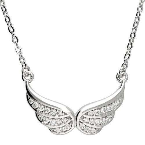 Ad Astra Double Angel Wing Necklace - Sterling Silver