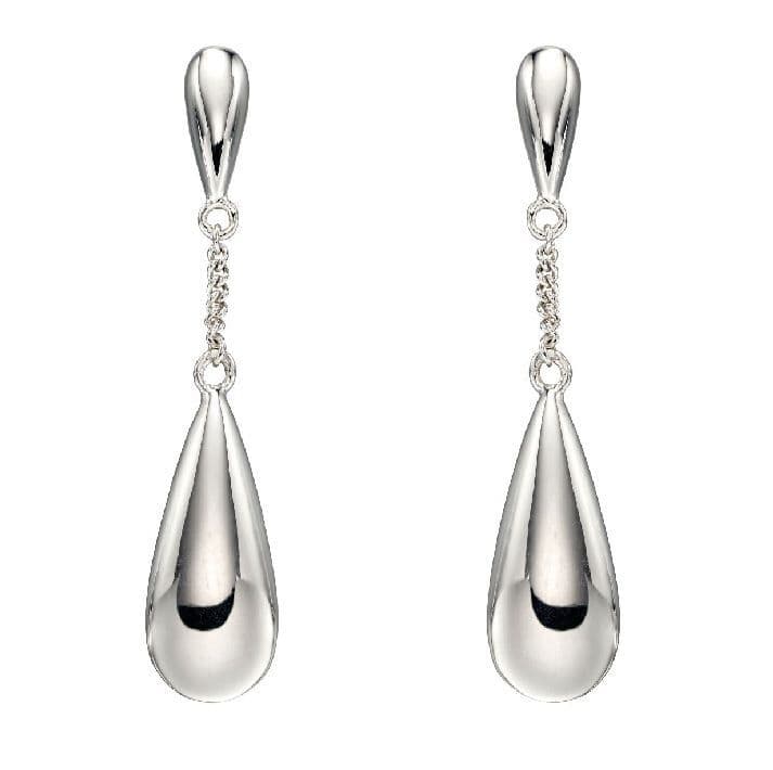 Ad Astra Double Tear Drop Earrings - Sterling Silver