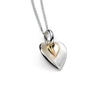 Ad Astra Heart Pendant & Chain Sterling Silver