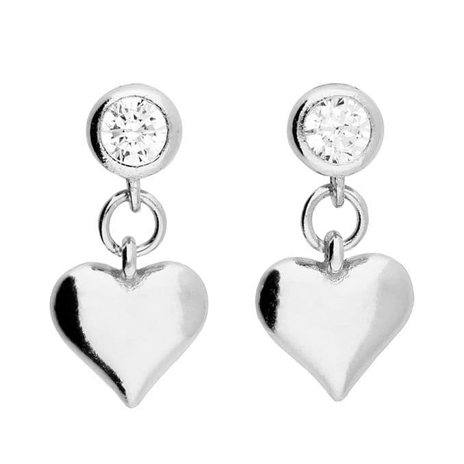 Ad Astra Heart Stud & Drop Earrings - Sterling Silver