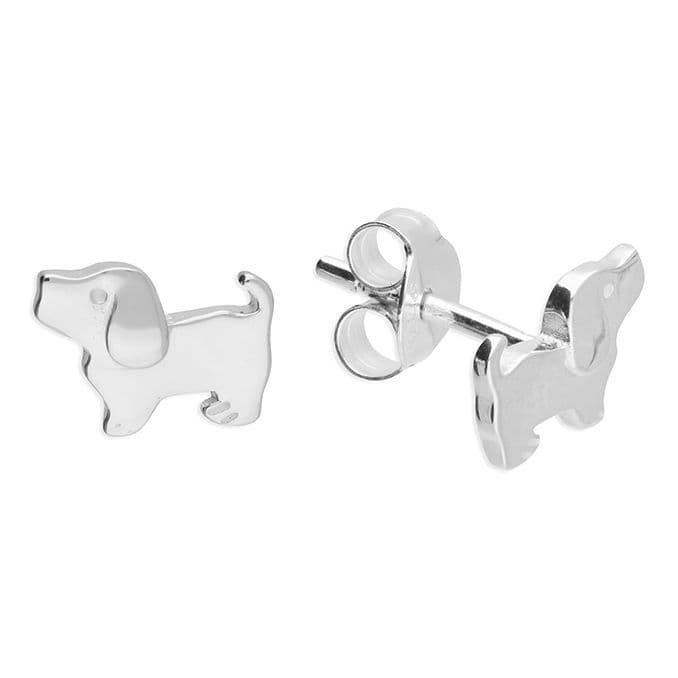 Ad Astra Little Dog Studs - Sterling Silver