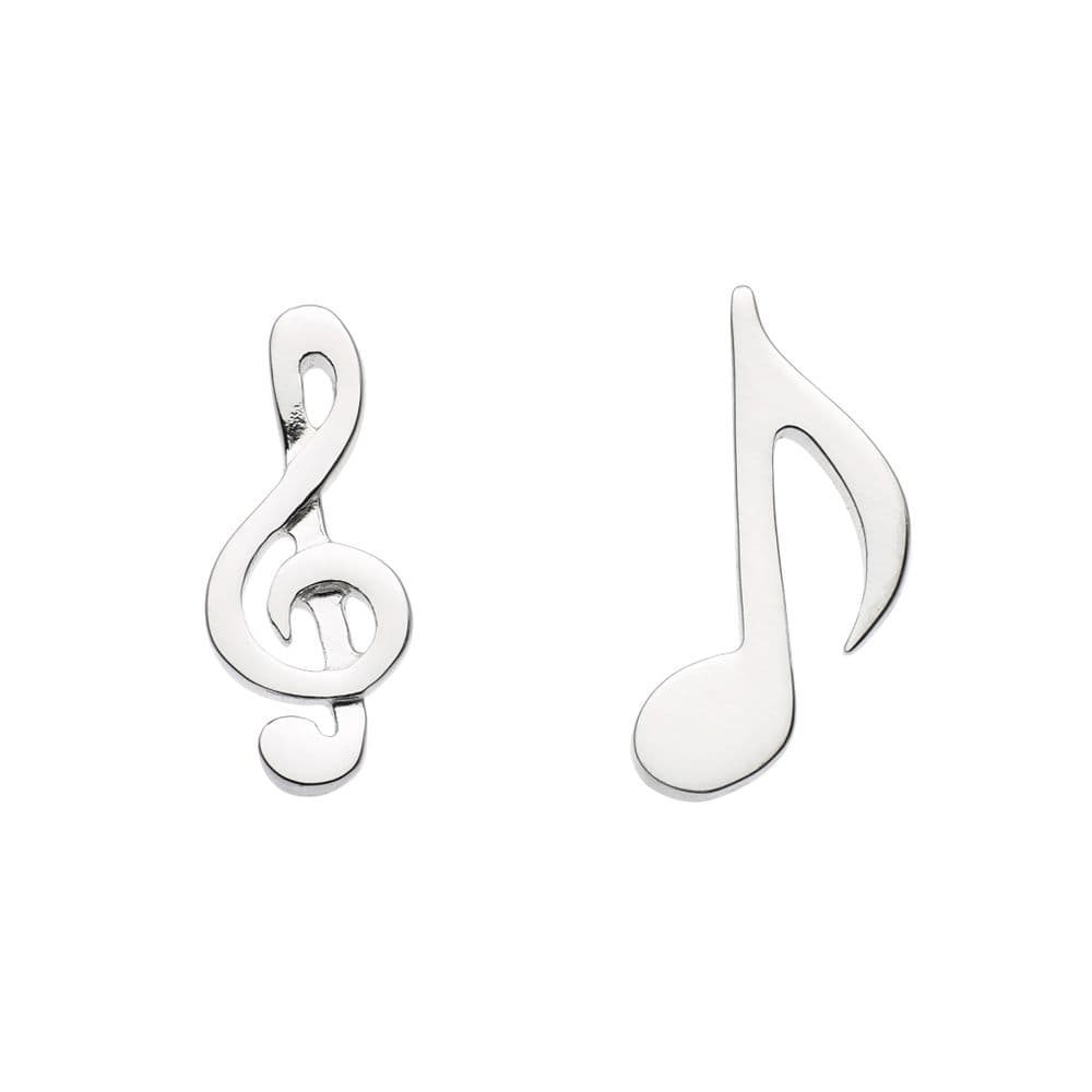 Ad Astra Melody Musical Stud Earrings - Sterling Silver