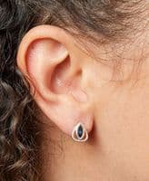 Ad Astra Montana Blue Crystal Stud Earrings - Sterling Silver