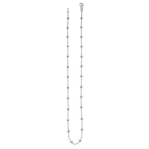 Ad Astra Multi Ball Station Chain Necklace - Sterling Silver
