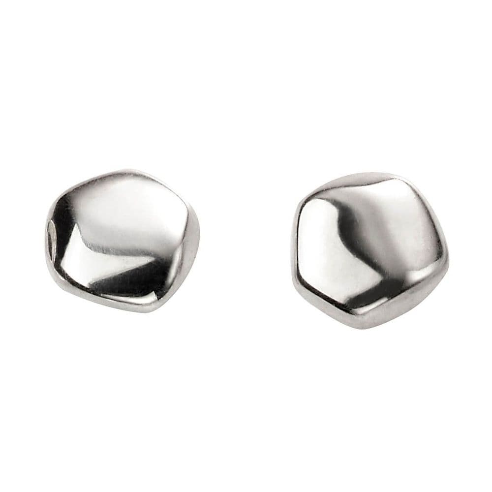 Ad Astra Organic Shaped Stud Earrings - Sterling Silver