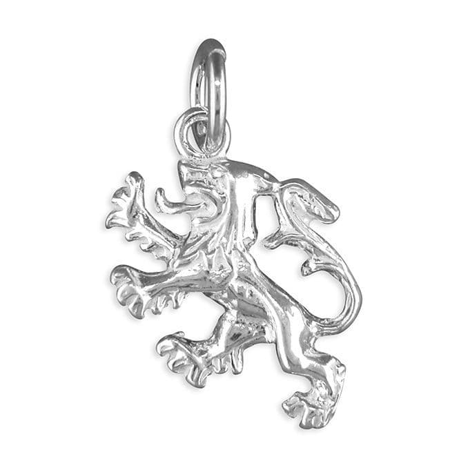 Ad Astra Scottish Lion Rampant Charm - Sterling Silver