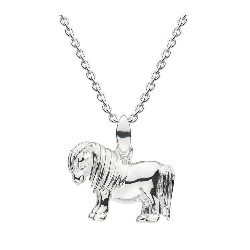 Ad Astra Shetland Pony Pendant & Chain - Sterling Silver