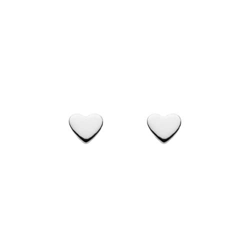 Ad Astra Tiny Heart Stud Earrings - Sterling Silver