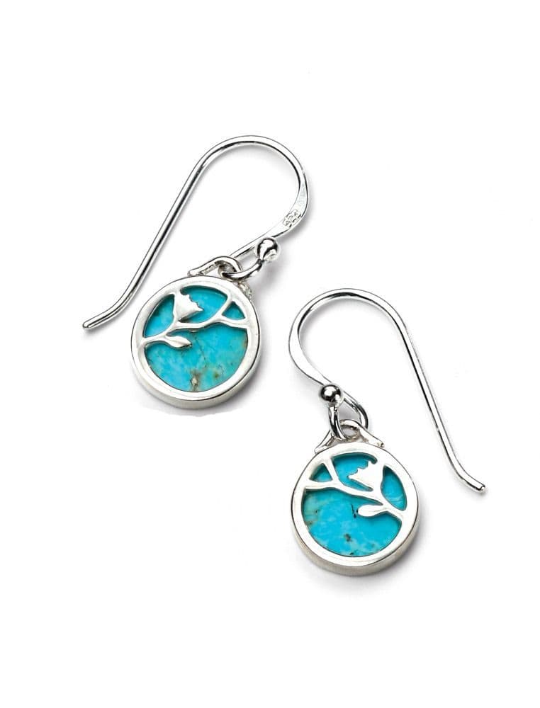 Ad Astra Turquoise Drop Earrings - Sterling Silver