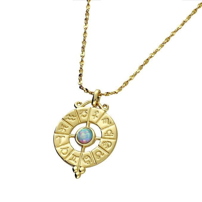 Ad Astra Zodiac Necklace - Gold Plated Sterling Silver