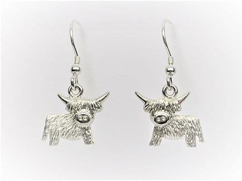 Andrew McCallum Highland Cow Earrings Sterling Silver