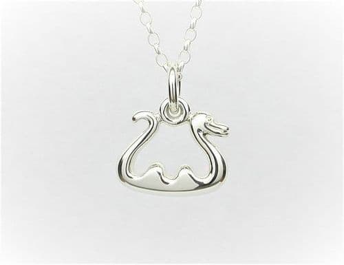 Andrew McCallum (Nessie) Loch Ness Monster Pendant & Chain - Sterling Silver