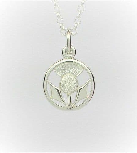 Andrew McCallum Thistle Pendant - Sterling Silver