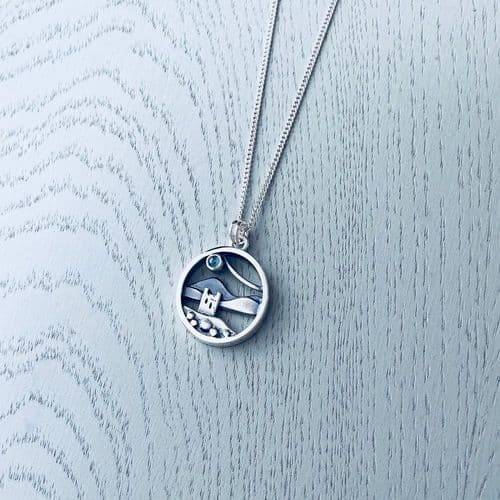 Celina Rupp Castle View Pendant & Chain (Medium) - Sterling Silver