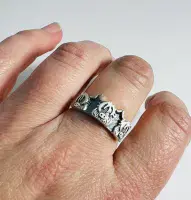 Celina Rupp Highland Cow Herd of Coos Ring - Sterling Silver