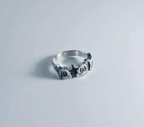 Celina Rupp Highland Cow Herd of Coos Ring - Sterling Silver
