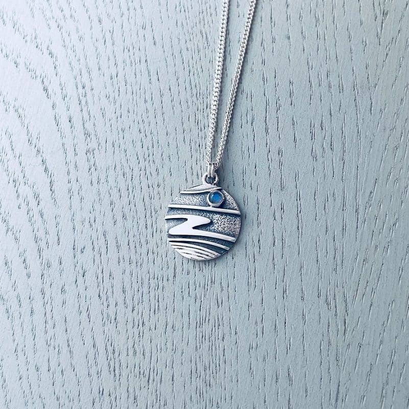 Celina Rupp Moonlit Shores Pendant & Chain - Sterling Silver