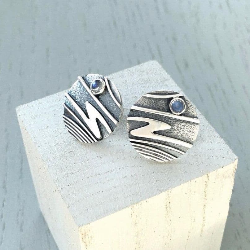 Celina Rupp Moonlit Shores Stud Earrings - Sterling Silver