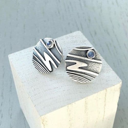 Celina Rupp Moonlit Shores Stud Earrings - Sterling Silver