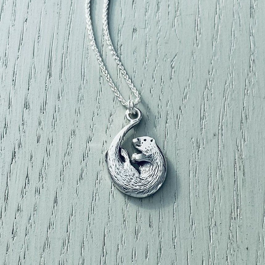 Celina Rupp Otter Pendant & Chain (Small) - Sterling Silver