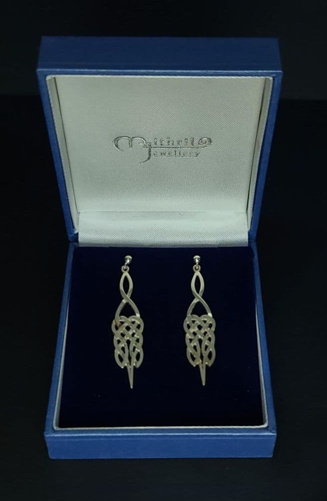 Mithril Celtic Earrings C6 - Sterling Silver