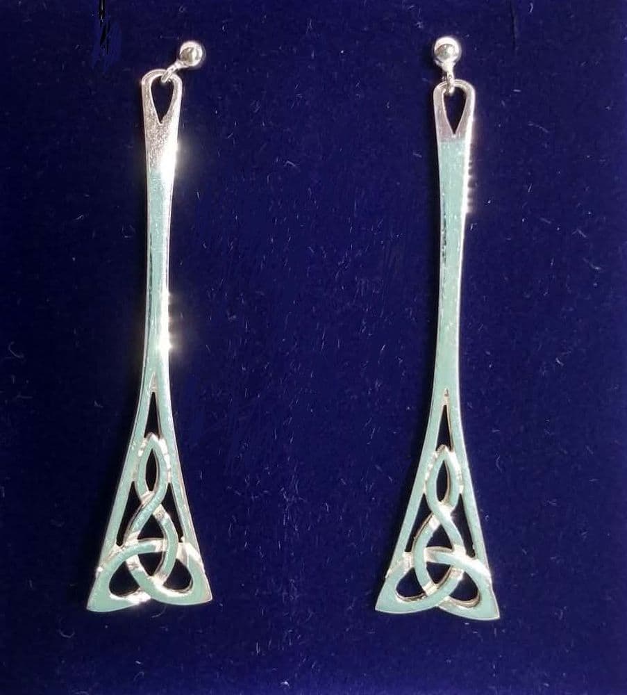 Mithril Celtic Stud and Drop Earrings C34 - Sterling Silver