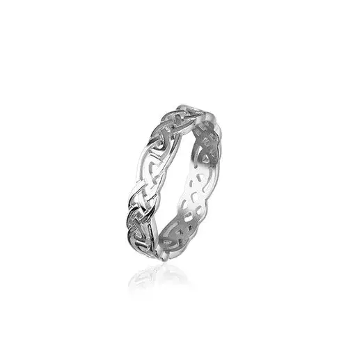 Ortak Celtic Style Ring - Sterling Silver (6mm)