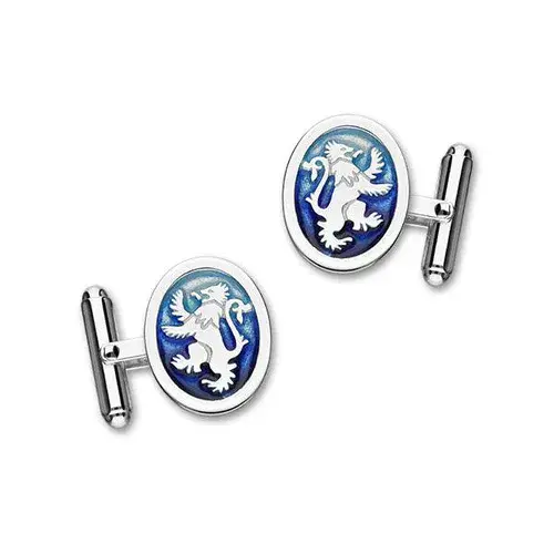 Ortak Lion Rampant Cufflinks - Sterling Silver