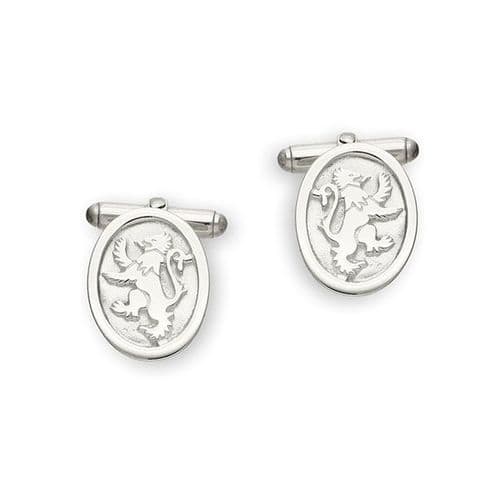 Ortak Lion Rampant Sterling Silver Cufflinks