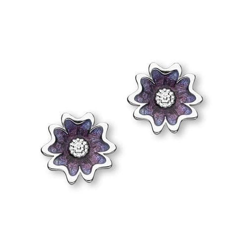 Ortak Scottish Primrose Stud Earrings 12mm - Sterling Silver