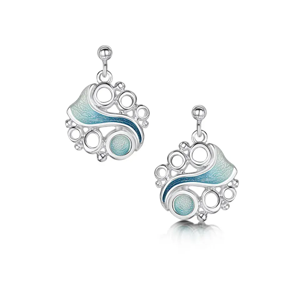 Sheila Fleet Arctic Stream Drop Earrings - Sterling Silver