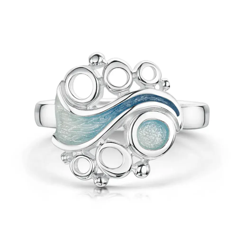 Sheila Fleet Arctic Stream Ring - Sterling Silver