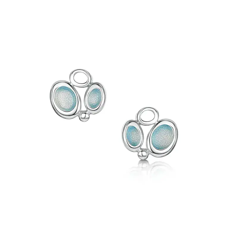 Sheila Fleet Arctic Stream Small Stud Earrings - Sterling Silver
