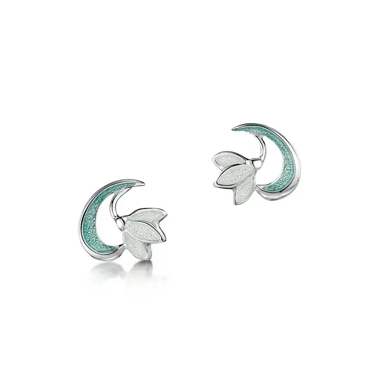 Sheila Fleet Snowdrop Stud Earrings - Sterling Silver