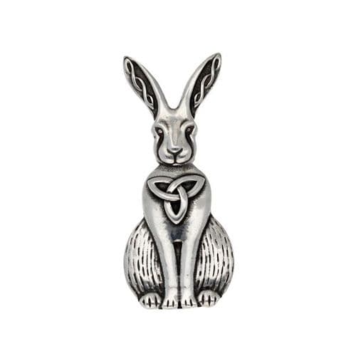 St Justin Celtic Hare Brooch