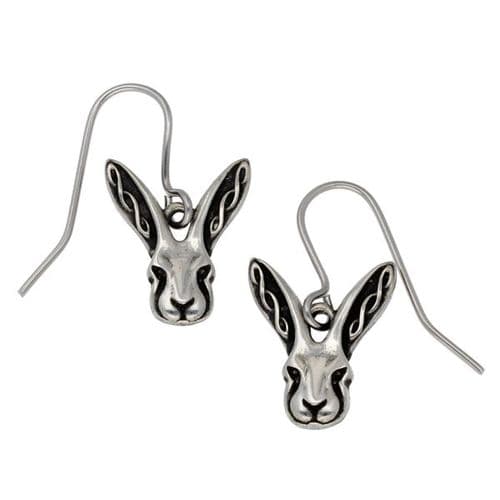 St Justin Celtic Hare Earrings
