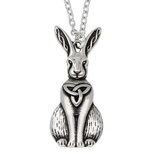 St Justin Celtic Hare Pendant & Chain