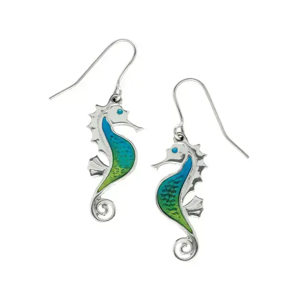 St Justin Seahorse Earrings