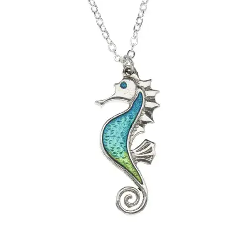 St Justin Seahorse Pendant