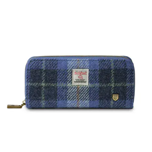 The Long Purse - Blue Tartan by Islander