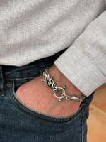 Tribal Steel Dragon Head Stainless Steel Bracelet