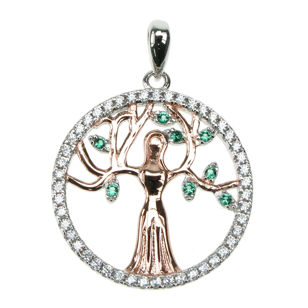 Zilver Designs Mother Earth Pendant & Chain - Sterling Silver