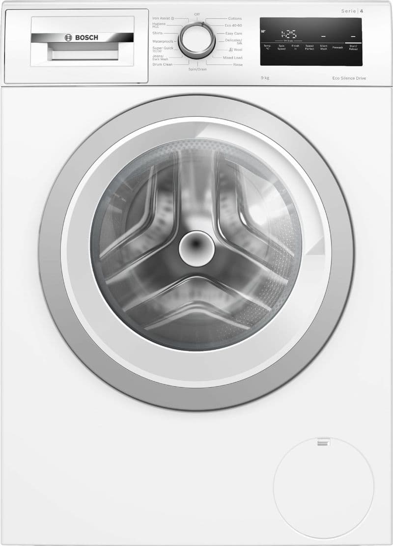 Bosch WAN28259GB Serie 4 9kg 1400 Spin EcoSilence Drive Washing Machine - White/Silver