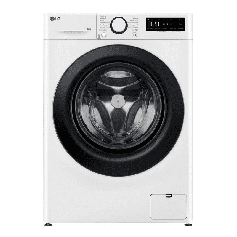 LG F4Y510WBLN1 10kg 1400 Spin Washing Machine - White/Black
