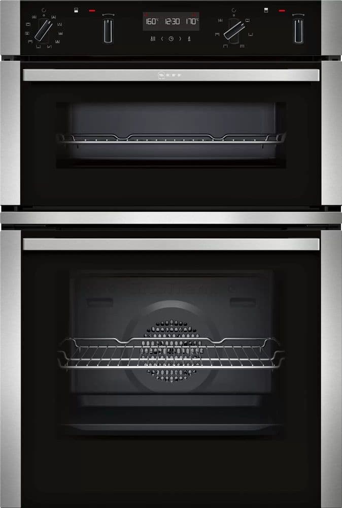 Neff U2ACM7HN0B N 50 Pyrolytic Built In Double Oven With Meat Probe