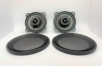 Quality 4 inch Speaker Pair and Grills