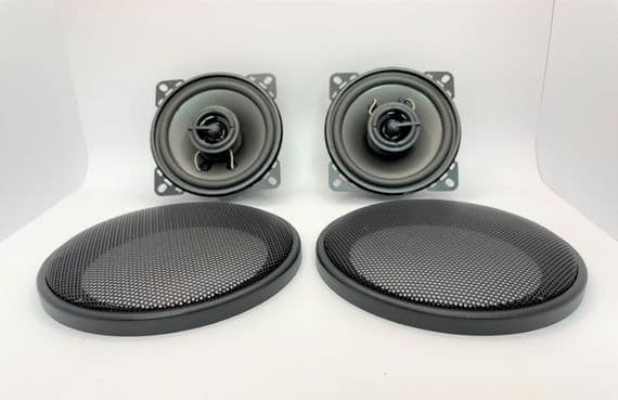 Quality 4 inch Speaker Pair and Grills