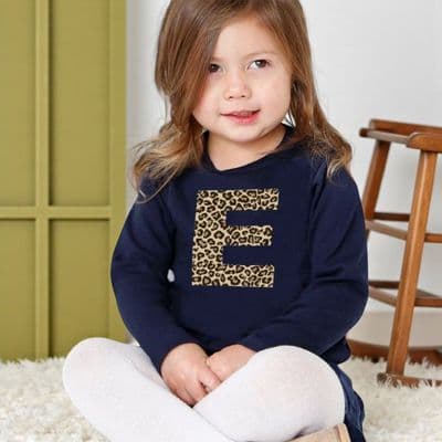Animal Print Alphabet Kids T Shirt