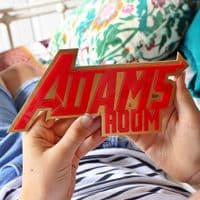 Avengers Inspired Personalised Bedroom Door Sign