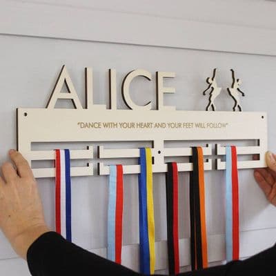 Ballet Personalised Medal Hanger